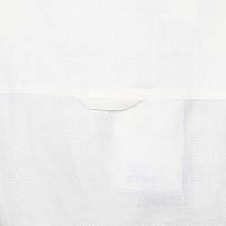 Jacquemus L'Amour Cream Linen Asymmetrical Crop Top M