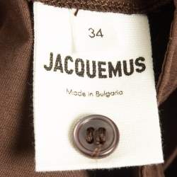 Jacquemus Brown La Robe Baunhilha Cotton Shirt Dress S