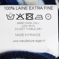 Jacquemus Blue Striped Wool Knit La Maille Top S