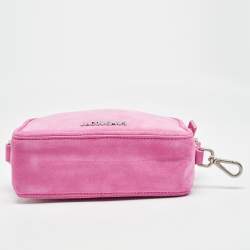 Jacquemus Pink Suede Le Baneto Shoulder Bag