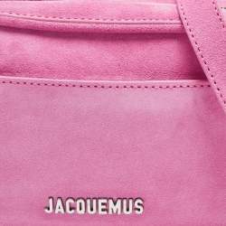 Jacquemus Pink Suede Le Baneto Shoulder Bag