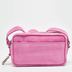 Jacquemus Pink Suede Le Baneto Shoulder Bag