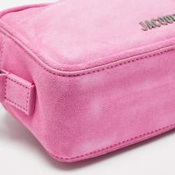 Jacquemus Pink Suede Le Baneto Shoulder Bag