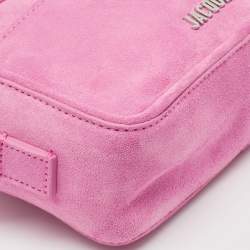 Jacquemus Pink Suede Le Baneto Shoulder Bag