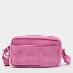 Jacquemus Pink Suede Le Baneto Shoulder Bag