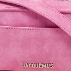 Jacquemus Pink Suede Le Baneto Shoulder Bag