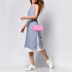 Jacquemus Pink Suede Le Baneto Shoulder Bag
