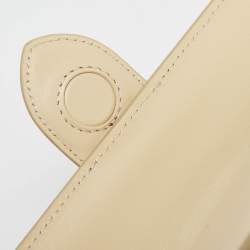 Jacquemus Cream Leather Le Bambino Top Handle Bag