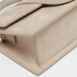 Jacquemus Beige Nubuck Leather Le Grand Bambino Top Handle Bag