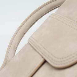 Jacquemus Beige Nubuck Leather Le Grand Bambino Top Handle Bag