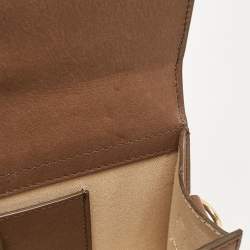 Pre Owned Jacquemus Brown Leather Le Grand Bambino Top Handle Bag