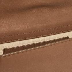 Pre Owned Jacquemus Brown Leather Le Grand Bambino Top Handle Bag