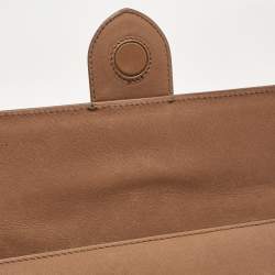 Pre Owned Jacquemus Brown Leather Le Grand Bambino Top Handle Bag