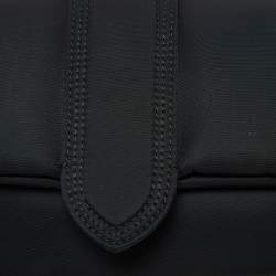 Jacquemus Black Nylon Le Bambino Flap Shoulder Bag