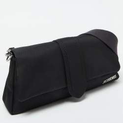Jacquemus Black Nylon Le Bambino Flap Shoulder Bag