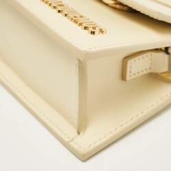 Jacquemus Ivory Leather Mini Le Chiquito Top Handle Bag