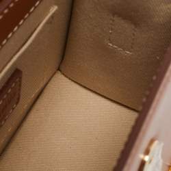 Jacquemus Brown Leather Le Chiquito Moyen Top Handle Bag