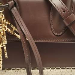 Jacquemus Cacao Leather Le Chiquito Moyen Cordao Top Handle Bag