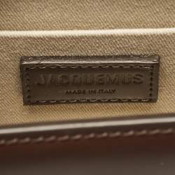 Jacquemus Cacao Leather Le Chiquito Moyen Cordao Top Handle Bag