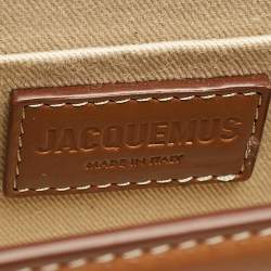 Pre Owned Jacquemus Brown Leather Le Chiquito Noeud Top Handle Bag