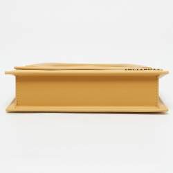 Jacquemus Mustard Leather Long Le Chiquito Top Handle Bag
