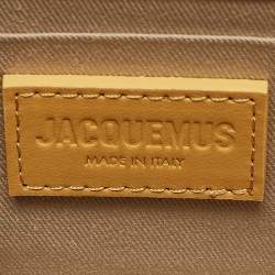 Jacquemus Mustard Leather Long Le Chiquito Top Handle Bag
