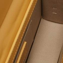 Jacquemus Mustard Leather Long Le Chiquito Top Handle Bag