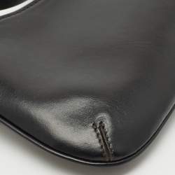Jacquemus Black Leather Le Bisou Perle Bag