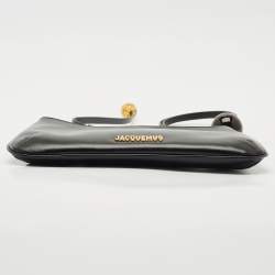 Jacquemus Black Leather Le Bisou Perle Bag