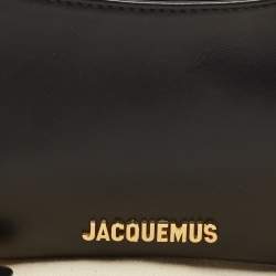 Jacquemus Black Leather Le Bisou Perle Bag