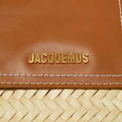 Pre Owned Jacquemus Tan/Natural Raffia The Soli Basket Tote