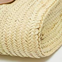Pre Owned Jacquemus Tan/Natural Raffia The Soli Basket Tote
