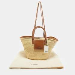 Pre Owned Jacquemus Tan/Natural Raffia The Soli Basket Tote