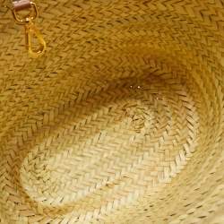 Pre Owned Jacquemus Tan/Natural Raffia The Soli Basket Tote