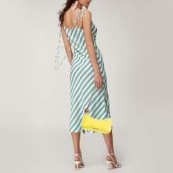 Jacquemus Yellow Leather Le Bisou Perle Shoulder Bag