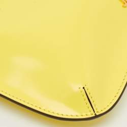 Jacquemus Yellow Leather Le Bisou Perle Shoulder Bag