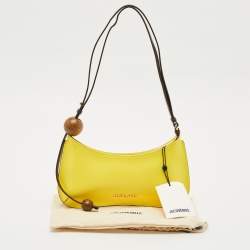 Jacquemus Yellow Leather Le Bisou Perle Shoulder Bag