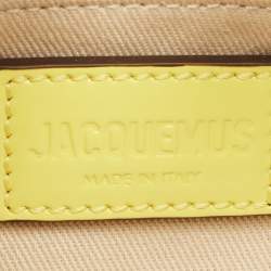 Jacquemus Yellow Leather Le Bisou Perle Shoulder Bag
