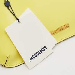 Jacquemus Yellow Leather Le Bisou Perle Shoulder Bag