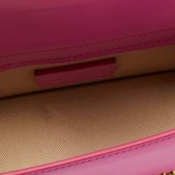 Pre Owned Jacquemus Neon Pink Leather Mini Le Bambino Top Handle Bag