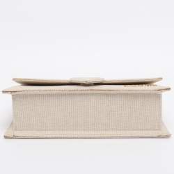 Pre Owned حقيبة جاكيموس لو غراند بامبينو قماش بيج بيد علوية