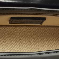 مملوكة مسبقًا Jacquemus Long Le Chiquito Boucle Black Glossy Leather Top Handle Bag