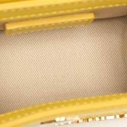 Pre Owned حقيبة جاكيموس لو شيتو ميني جلد أصفر يد علوية