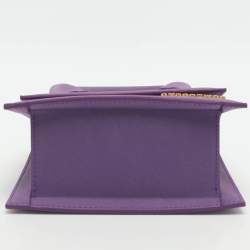 مملوكة مسبقًا حقيبة جاكيموس لو تشيكيتو موين جلد أسود بمقبض علوي