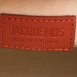 Pre Owned حقيبة يد جاكيموس حمالة متعددة لو أيه4 جلد مبطنة برتقالية غيغر