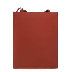 Pre Owned حقيبة يد جاكيموس حمالة متعددة لو أيه4 جلد مبطنة برتقالية غيغر