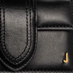 Pre Owned Jacquemus Black Leather Le Petit Bambino Bag