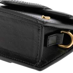 Pre Owned Jacquemus Black Leather Le Petit Bambino Bag