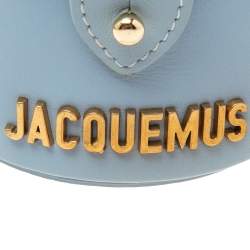 Pre Owned Jacquemus Blue Leather Mini Le Vanity Shoulder Bag