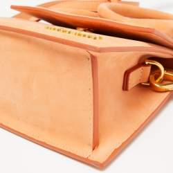 Jacquemus Beige Sueder Grand Le Chiquito Top Handle Bag